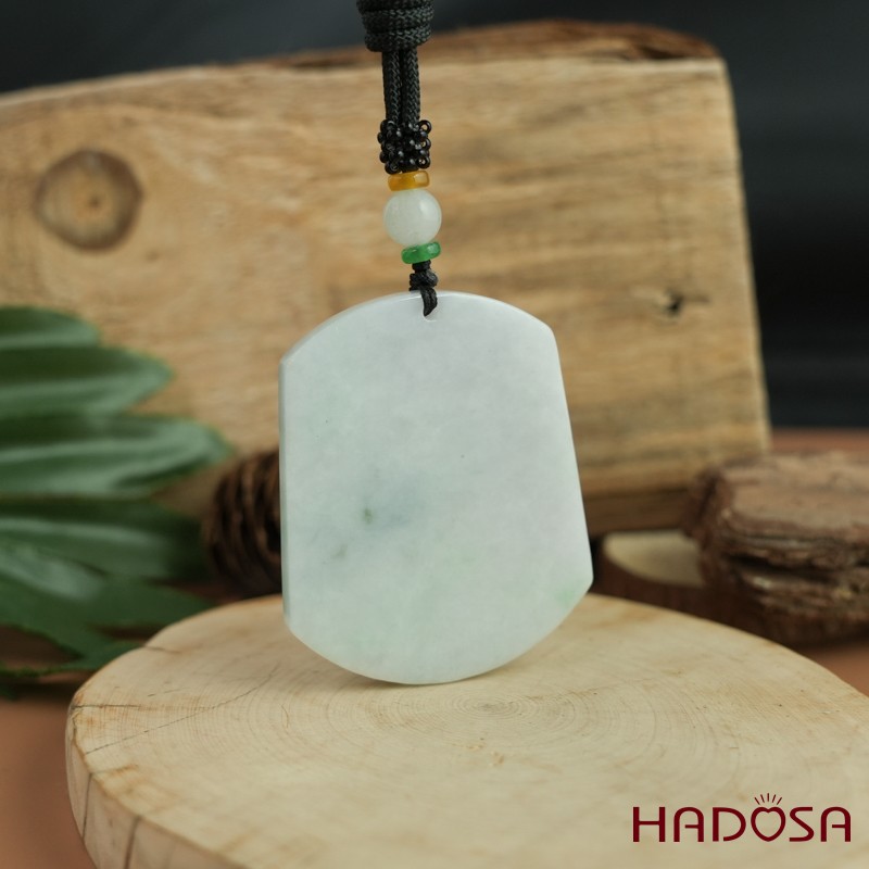 Mặt dây chuyền Vô sự Bài Đậu Chủng 53x42x6mm