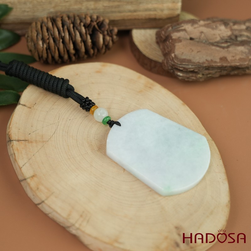 Mặt dây chuyền Vô sự Bài Đậu Chủng 53x42x6mm