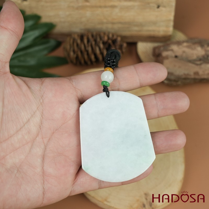 Mặt dây chuyền Vô sự Bài Đậu Chủng 53x42x6mm