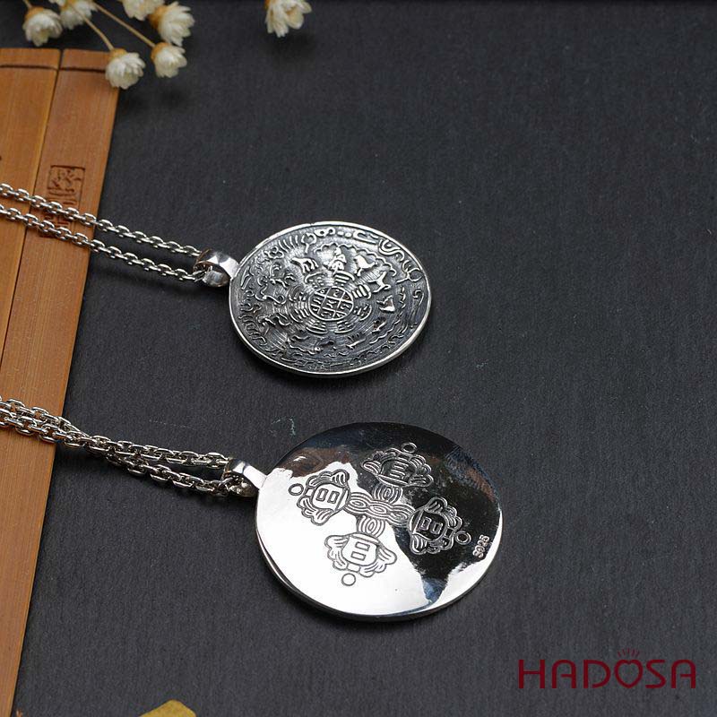 Mặt Dây Chuyền Cửu Cung Bát Quái 12 Con Giáp