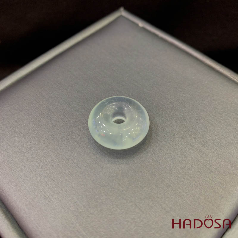 Mặt đồng điếu Aquamarine 18mm