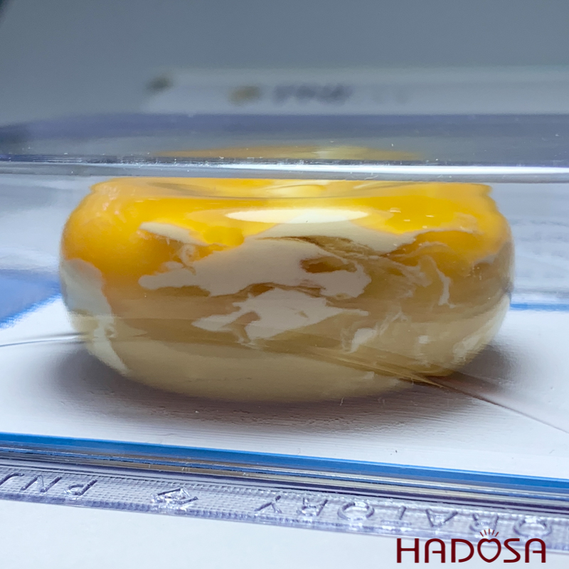 Mặt đồng điếu Hổ Phách Mật Lạp 50x20mm