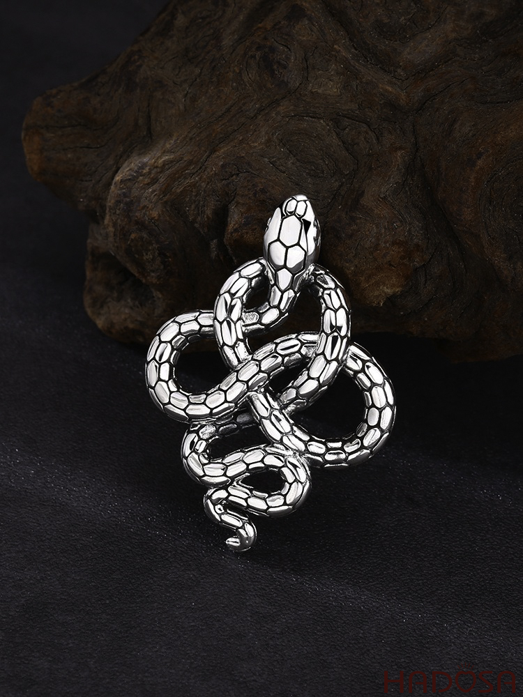 Mặt Dây Chuyền Bạc Thái Xà Linh Hộ Thân