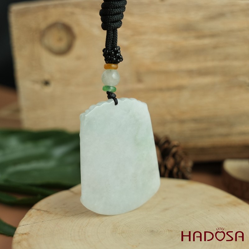 Mặt dây chuyền cẩm thạch A hình Rồng 50mm