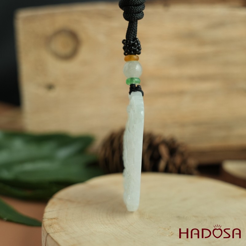 Mặt dây chuyền cẩm thạch A hình Rồng 50mm