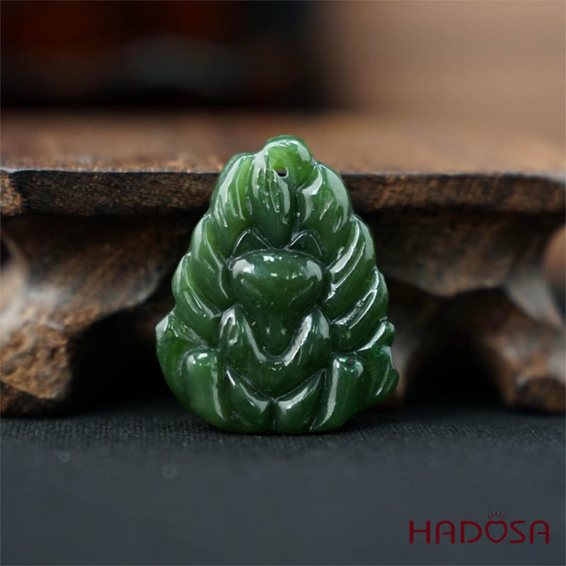 Mặt Cửu Vĩ Hồ Ngọc Bích HADOSA