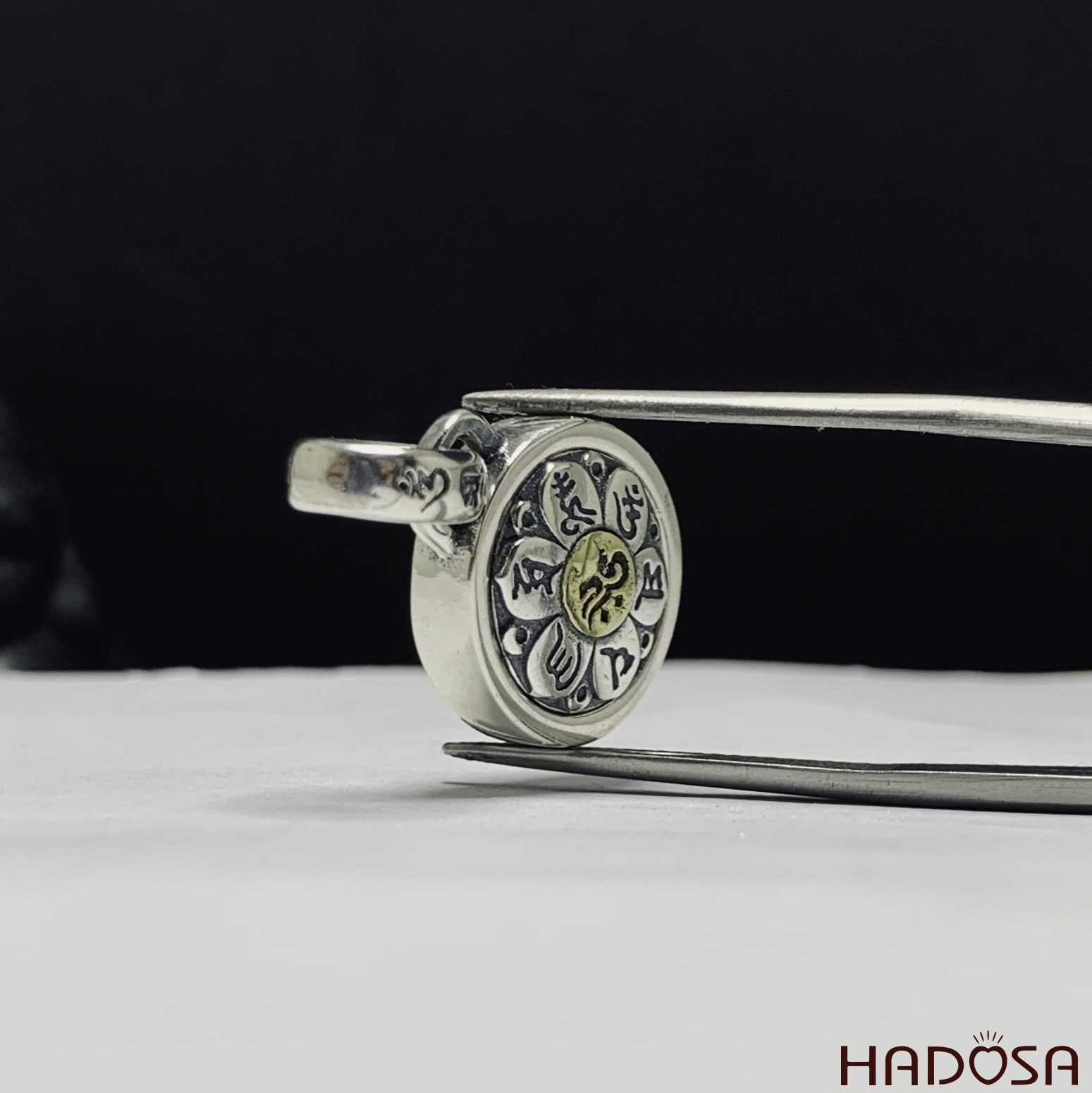 Mặt dây chuyền bạc Nam Lục Tự Chân Ngôn