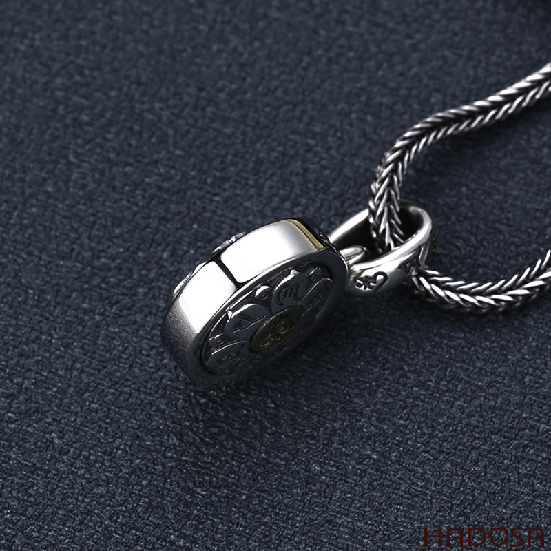 Mặt dây chuyền bạc Nam Lục Tự Chân Ngôn