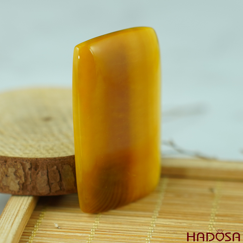 Mặt dây chuyền mắt hổ vàng 48x30mm chuẩn 6A