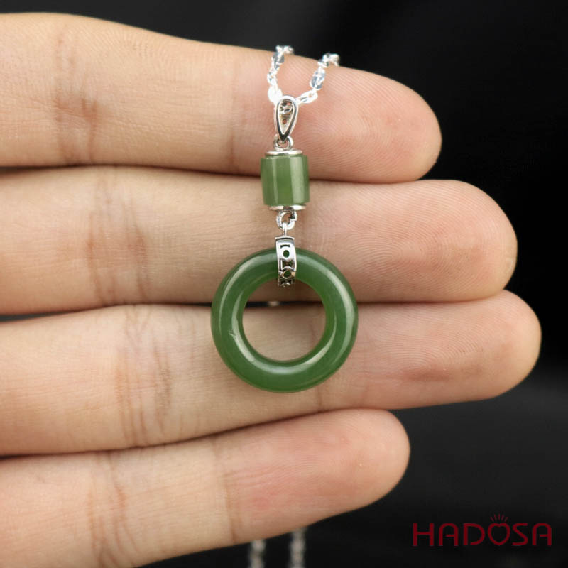 Mặt dây chuyền Ngọc Bích Canada 20mm