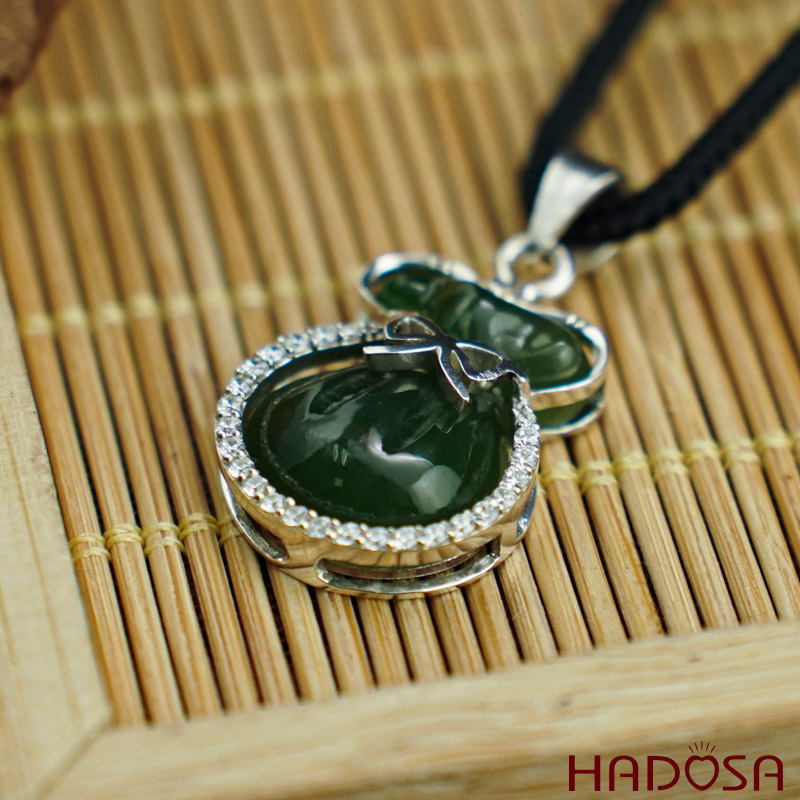 Túi tiền 18*15mm Ngọc bích 5A