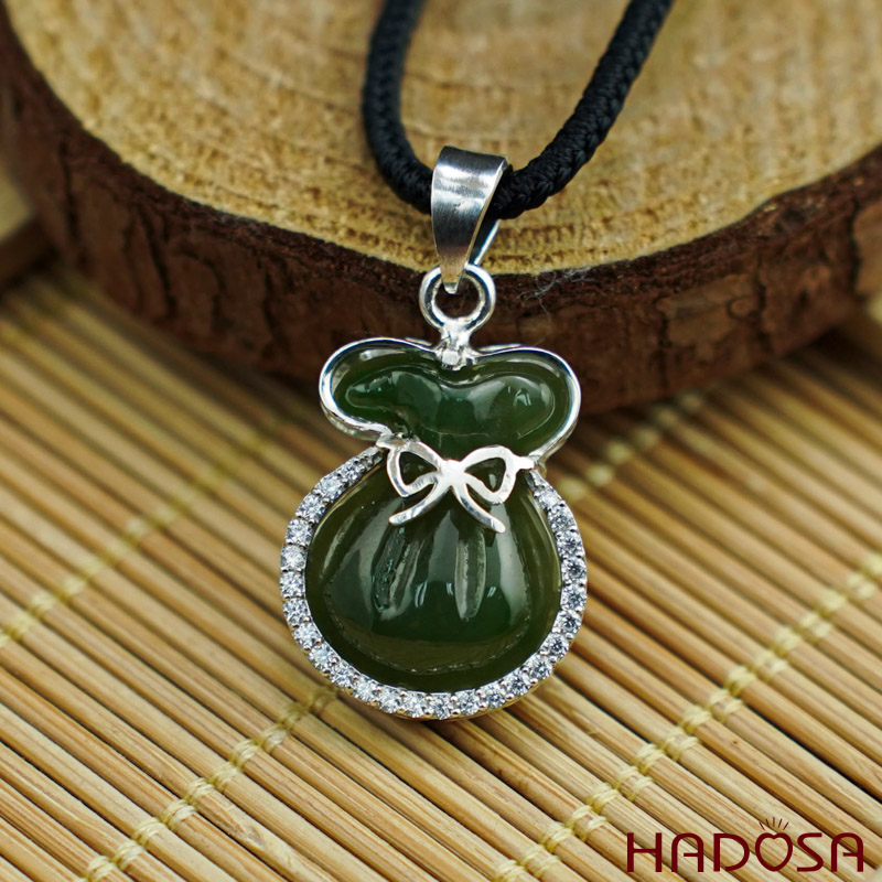 Túi tiền 18*15mm Ngọc bích 5A