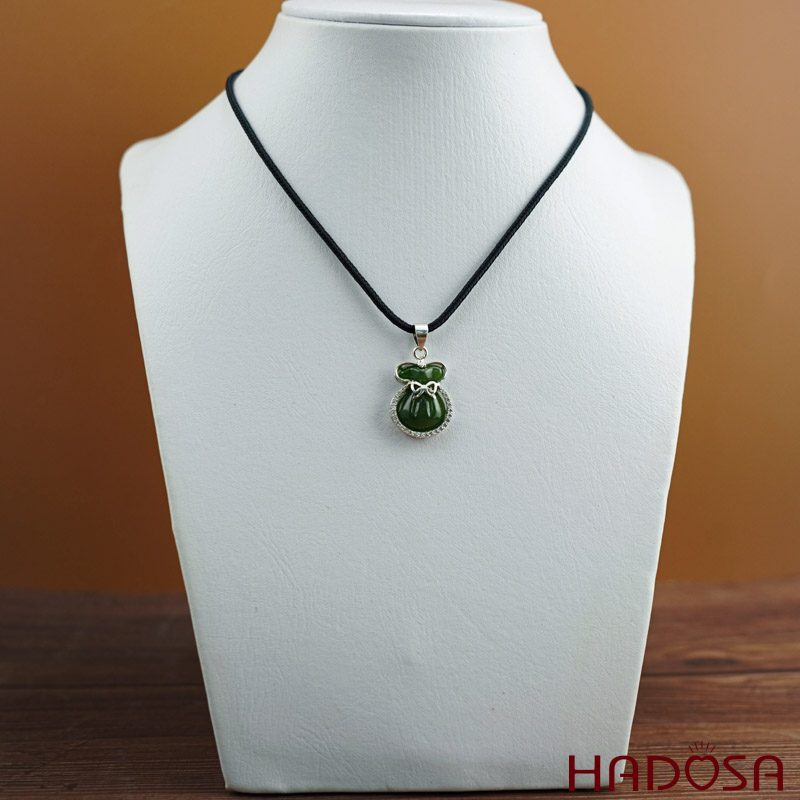 Túi tiền 18*15mm Ngọc bích 5A