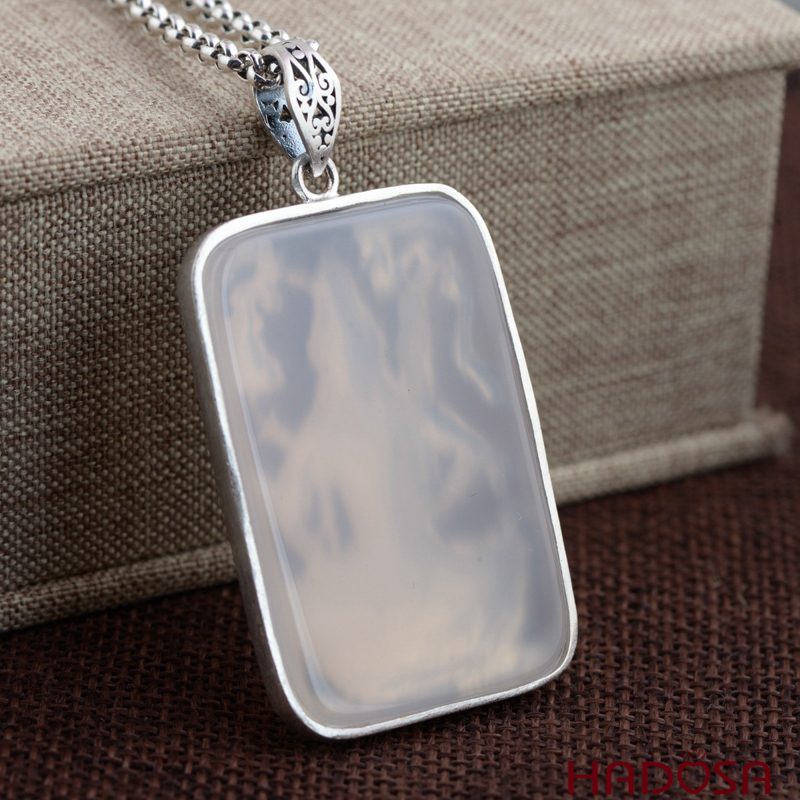 Mặt dây chuyền bạc Thái Phật bản mệnh 12 con giáp