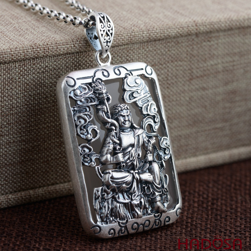 Mặt dây chuyền bạc Thái Phật bản mệnh 12 con giáp