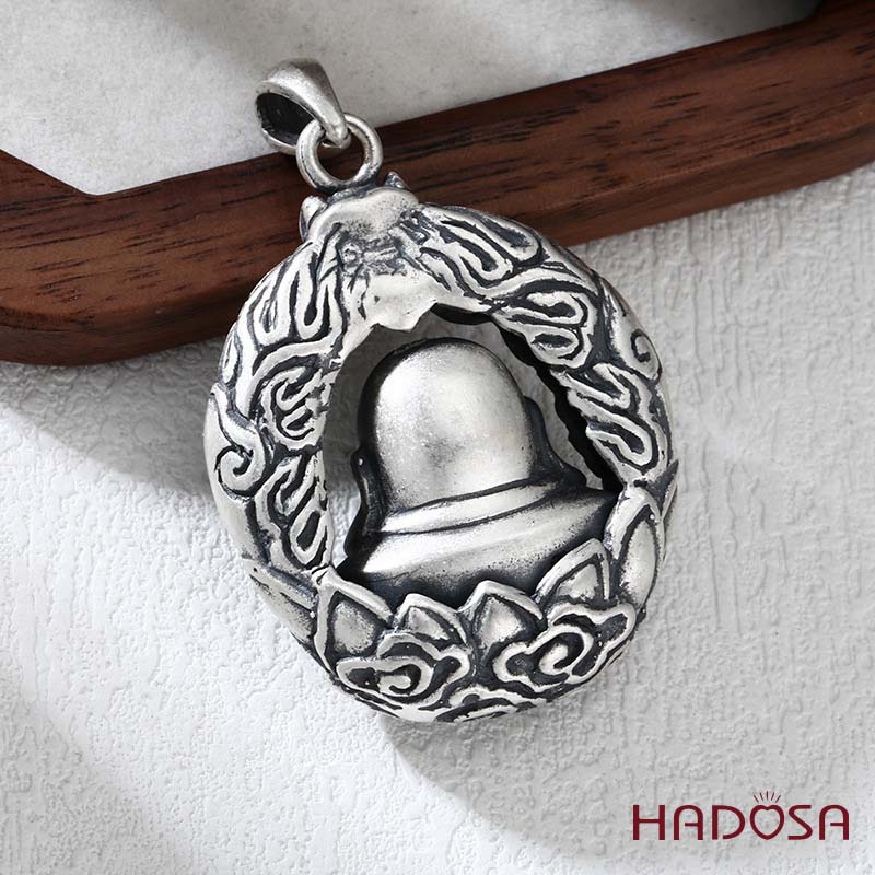 Mặt Dây Chuyền Phật Di Lặc Bạc Thái Hỷ Lạc