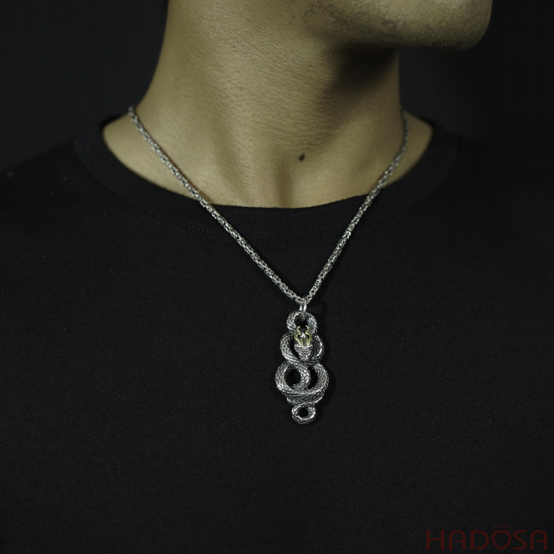 Mặt dây chuyền Rồng bạc Thái