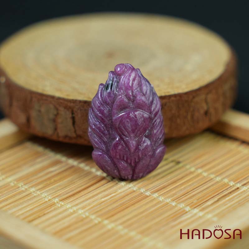 Mặt Hồ Ly Chúa Ruby Nam Phi 19x27mm