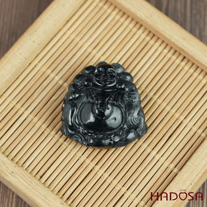 Phật Di Lặc Tụ Phúc Sapphire 28x29x12mm