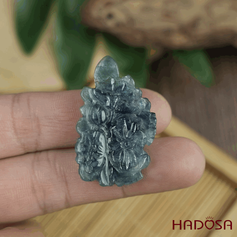 Quân Âm Tịnh Vân Sapphire 21x35x6mm