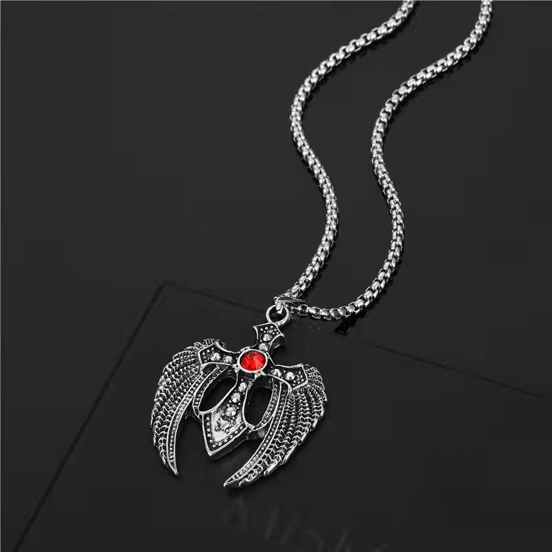 Mặt dây chuyền Thánh giá đôi cánh thiên thần