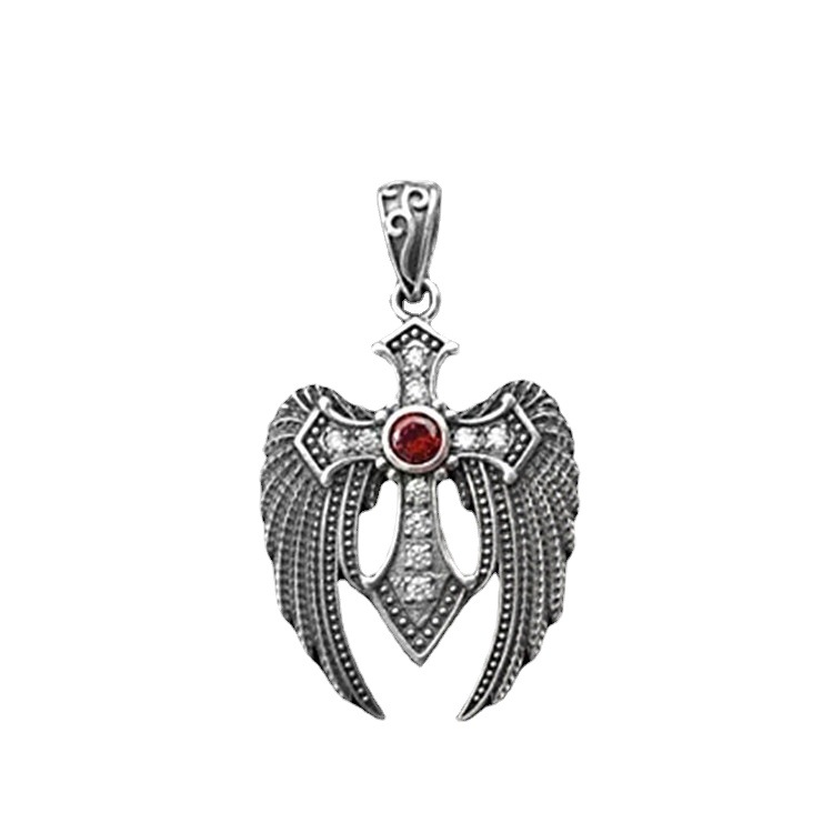 Mặt dây chuyền Thánh giá đôi cánh thiên thần