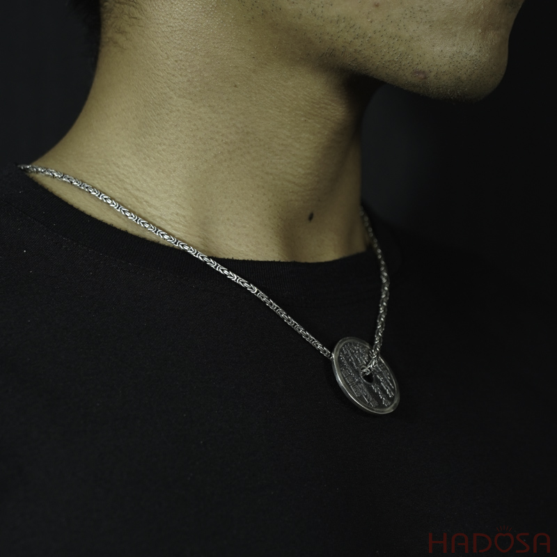 Mặt đồng xu bạc Thái 34mm