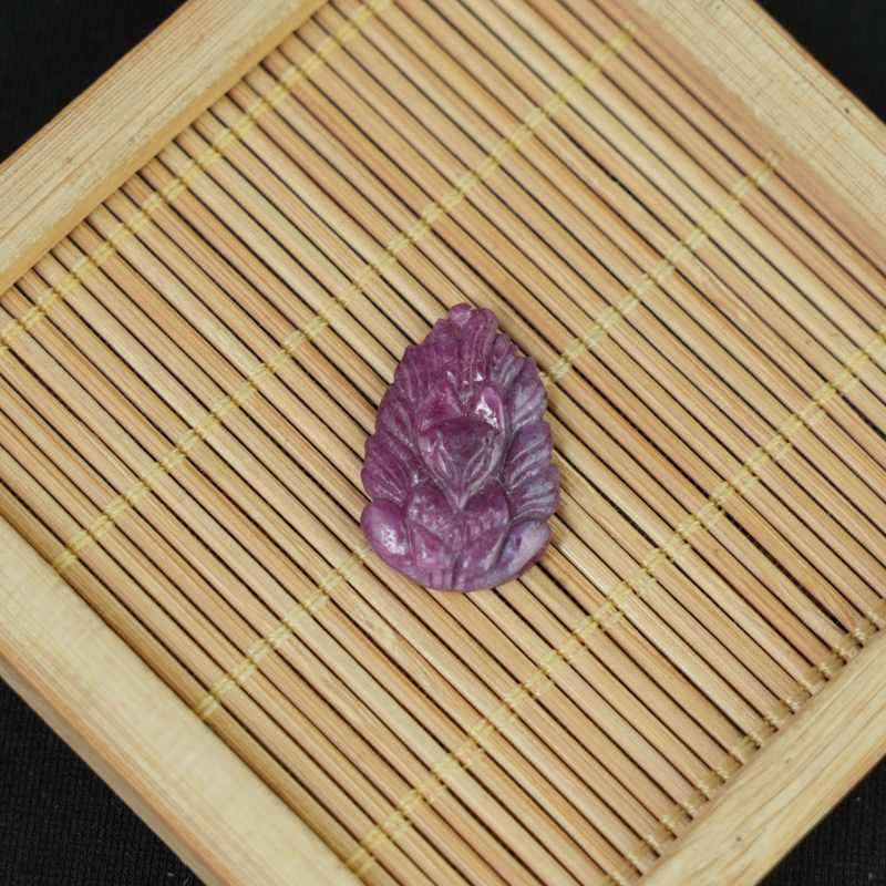Mặt Hồ Ly Chúa Ruby Nam Phi 15x22mm