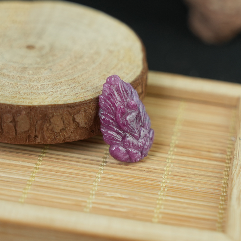 Mặt Hồ Ly Chúa Ruby Nam Phi 15x22mm