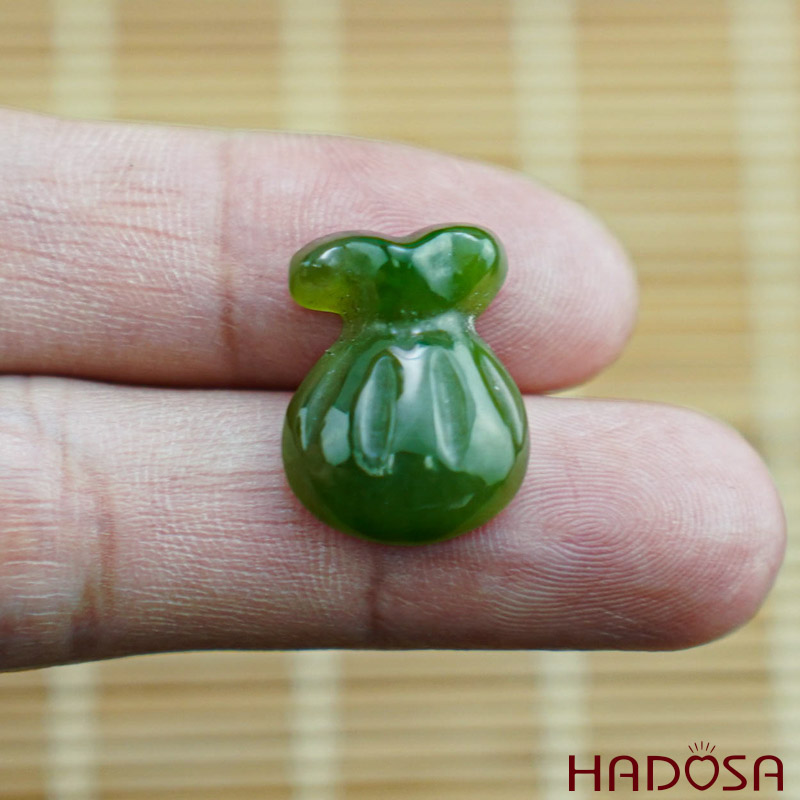 Túi tiền 18*15mm Ngọc bích 5A