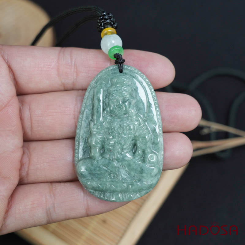 Mặt Ngọc Cẩm Thạch A Phật Bất Động Minh Vương (Dậu) 50mm