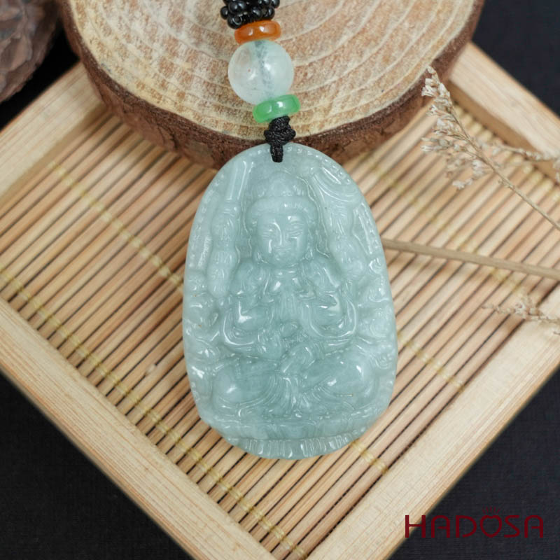 Mặt Ngọc Cẩm Thạch A Thiên Thủ Thiên Nhãn (Tý) 38mm