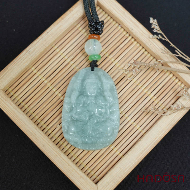 Mặt Ngọc Cẩm Thạch A Thiên Thủ Thiên Nhãn (Tý) 38mm