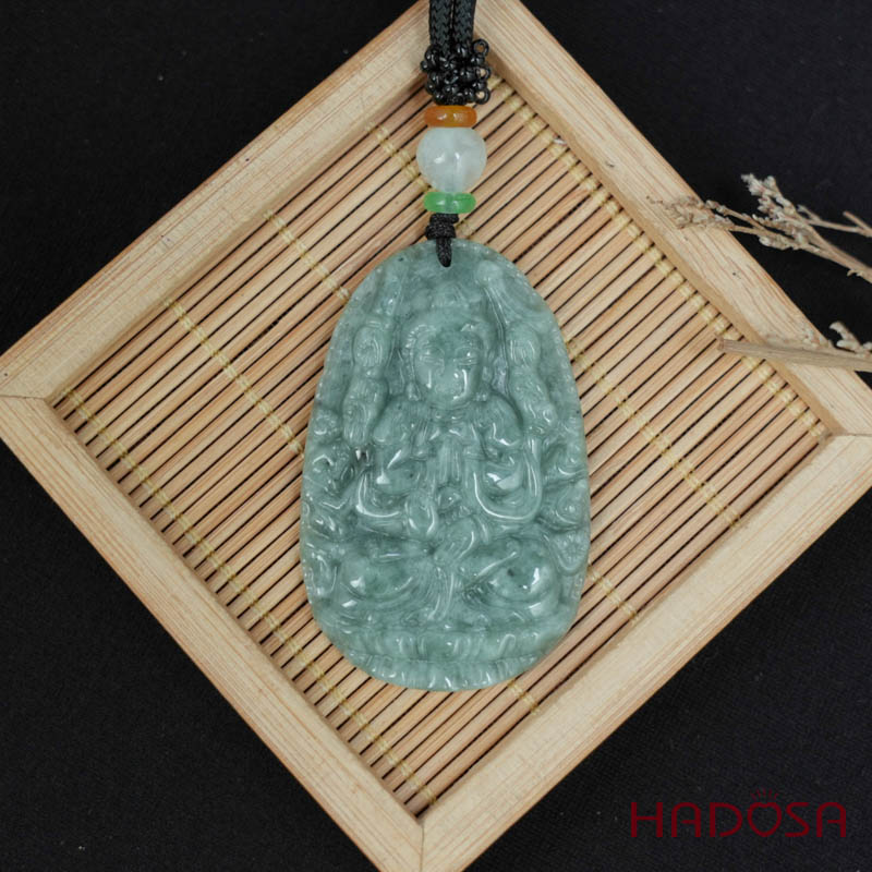 Mặt Ngọc Cẩm Thạch A Thiên Thủ Thiên Nhãn (Tý) 50mm