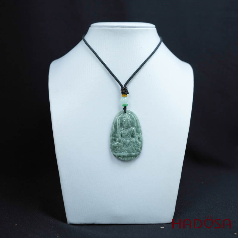 Mặt Ngọc Cẩm Thạch A Vân Thù Bồ Tát (Mão) 50mm