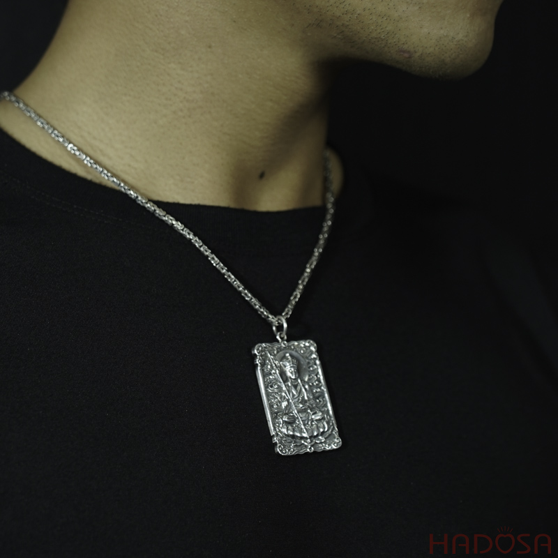 Mặt phật Địa Tạng Vương bạc Thái