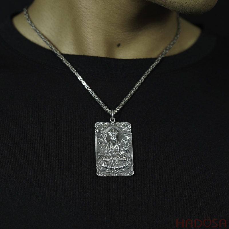 Mặt phật Địa Tạng Vương bạc Thái