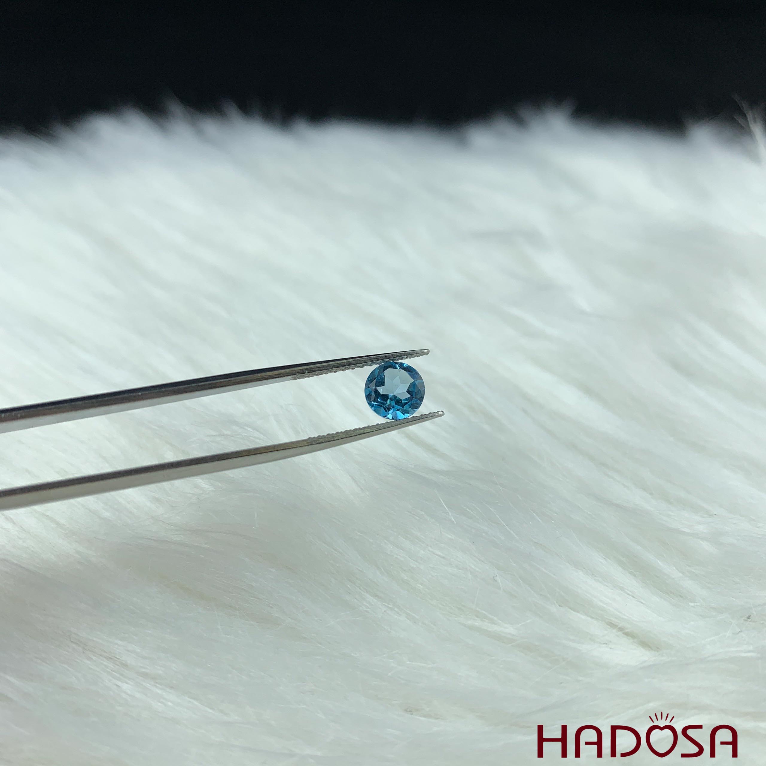 Mặt Swiss Topaz tròn 5mm