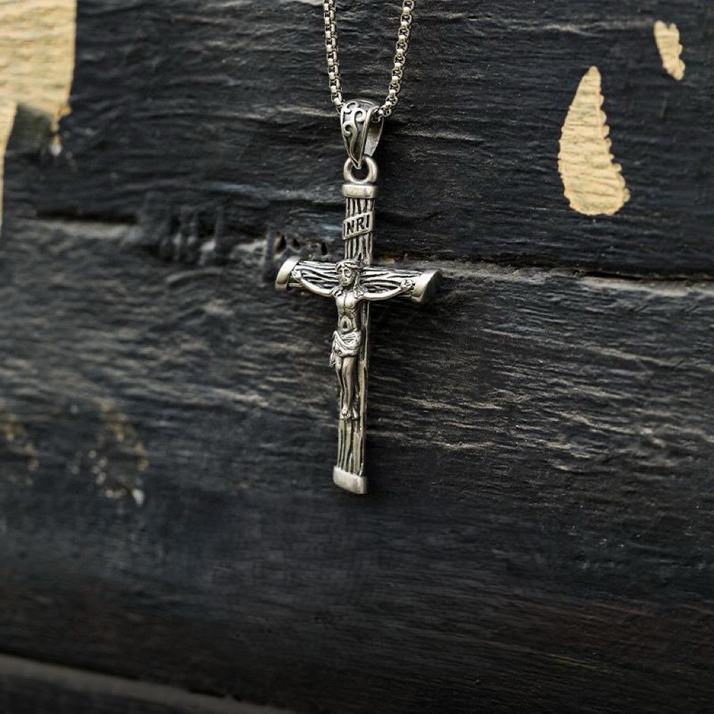 Mặt dây chuyền Thánh giá Chúa Giêsu 34*54mm