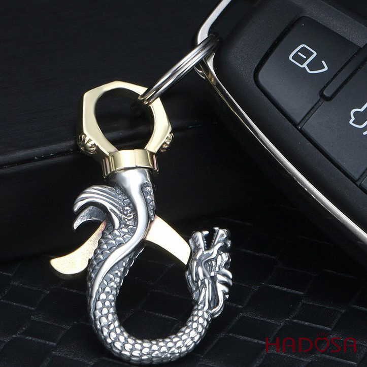 Móc treo bạc Thái hình Rồng