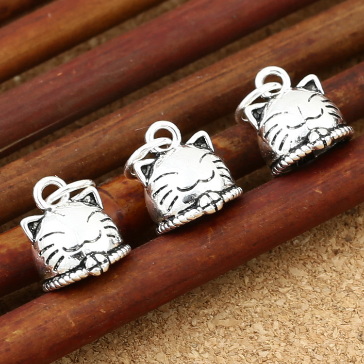 Mặt treo đầu mèo 10mm