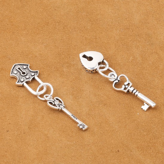 mặt treo ổ chìa tim 19*6mm