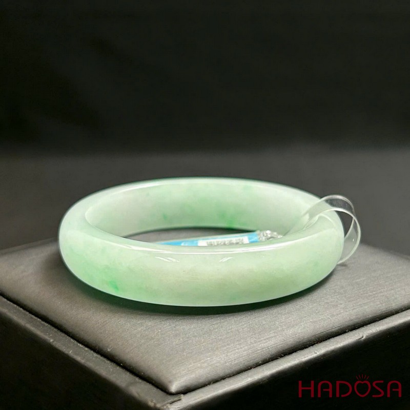 Vòng kiềng Cẩm thạch bản hẹ xanh trong ni 49 | HADOSA