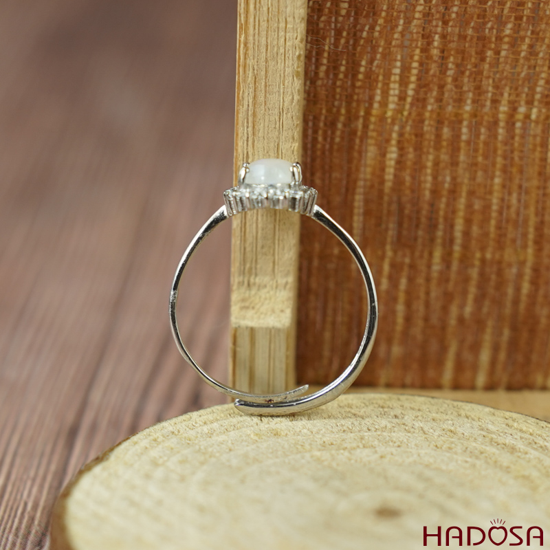 Nhẫn Opal 6*8mm bạc 925