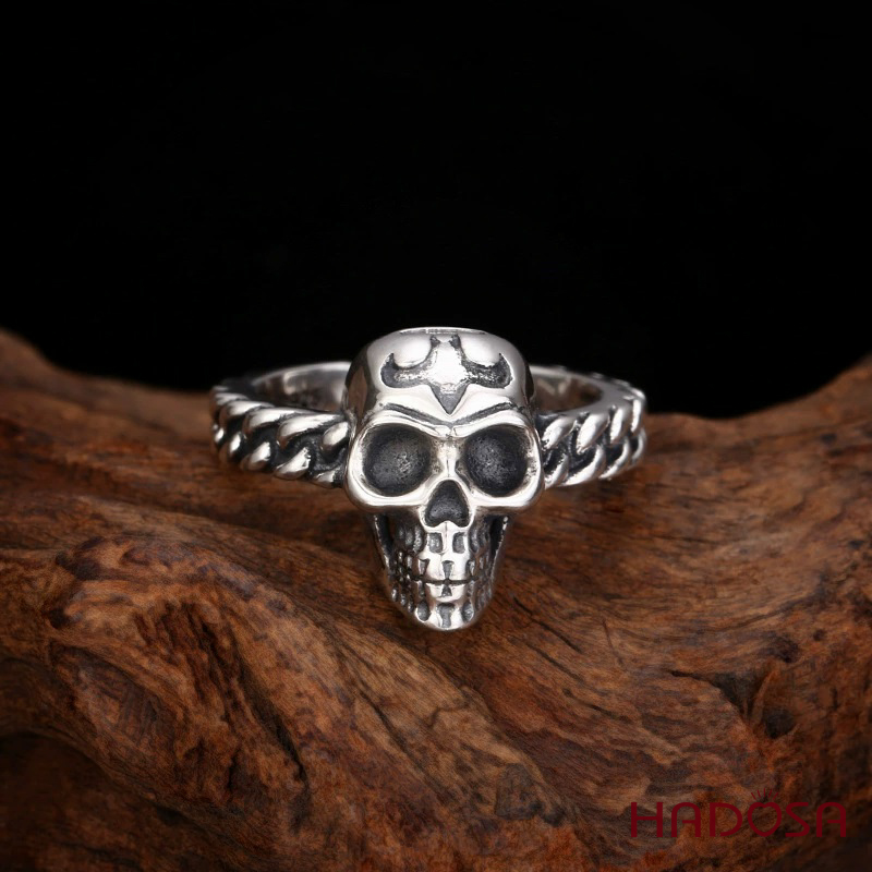 Nhẫn bạc đầu lâu Skull Ring