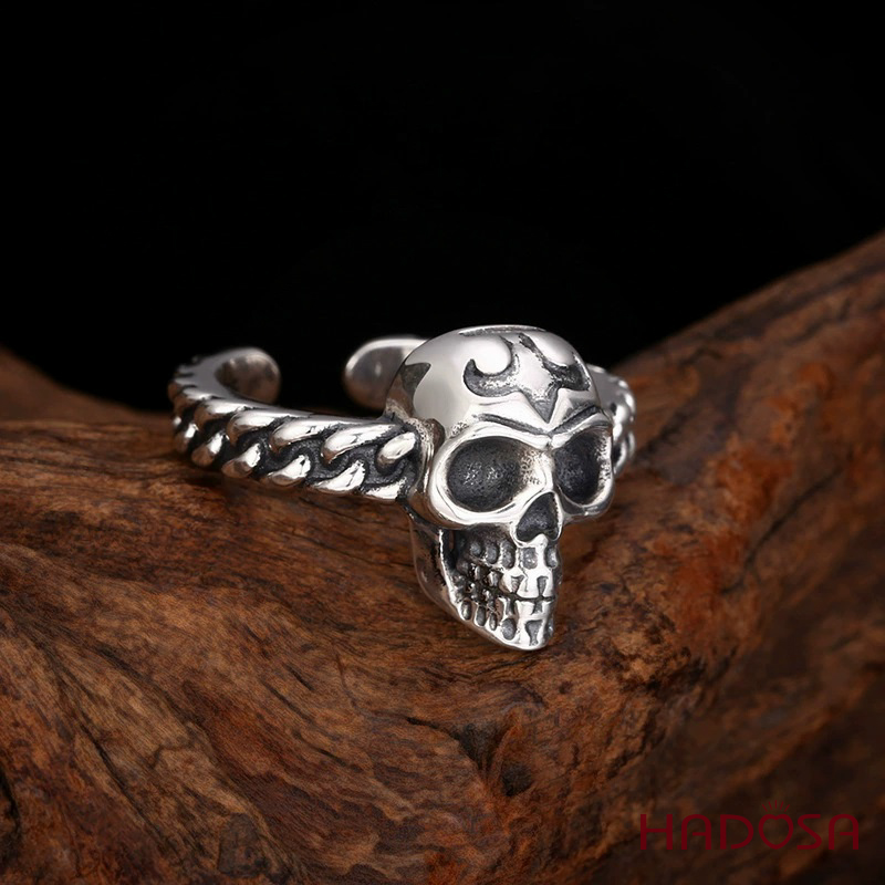 Nhẫn bạc đầu lâu Skull Ring