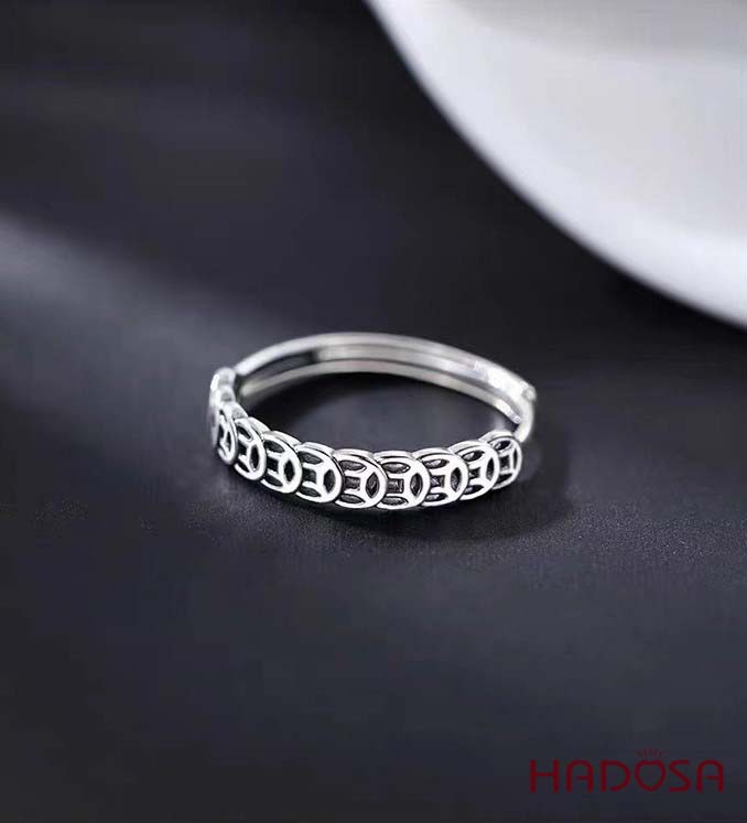 Nhẫn Bạc Nữ Kim Tiền