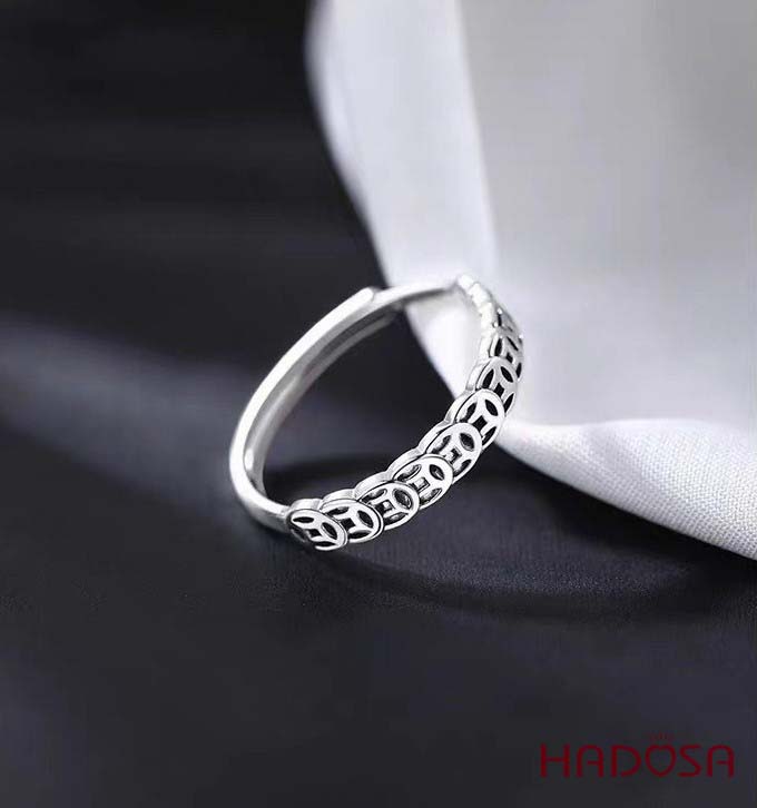 Nhẫn Bạc Nữ Kim Tiền