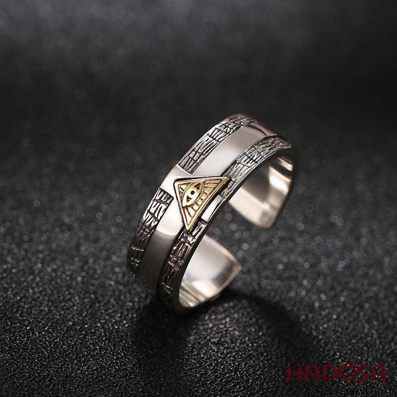 Nhẫn bạc Thái cao cấp Thiên Nhãn bảo hộ