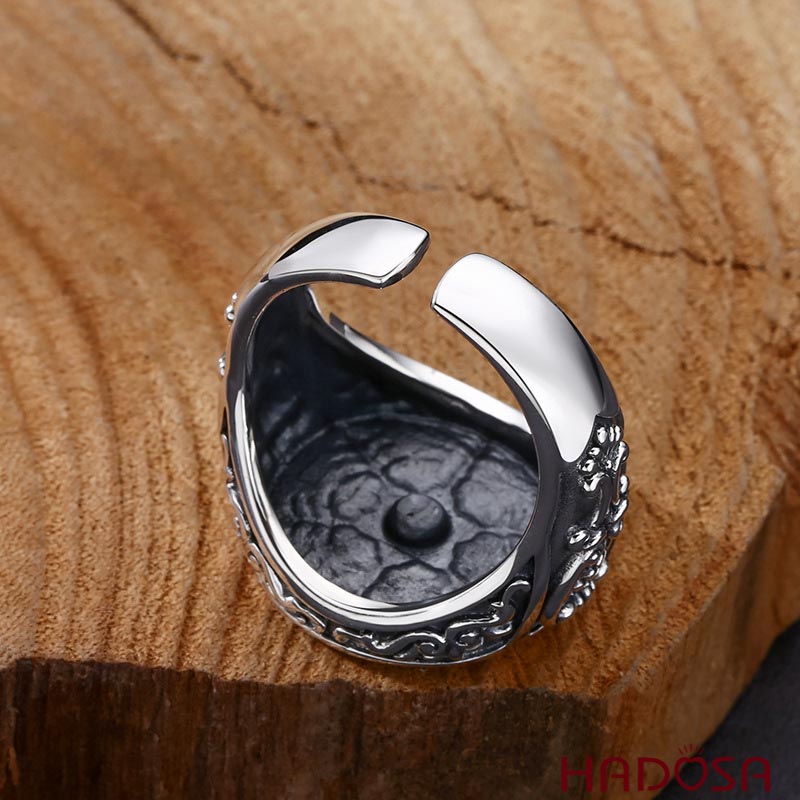 Nhẫn bạc nam bông tuyết